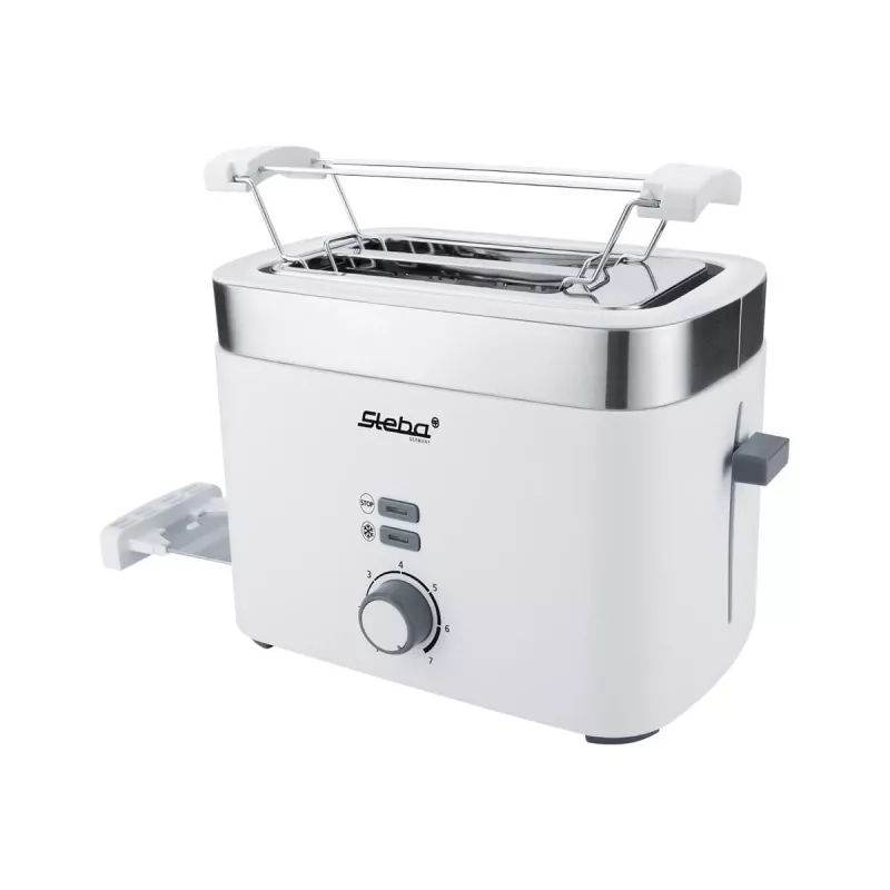 Tostadora Steba TO 10 BIANCO 2 ranuras 930 W plata blanco