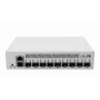 Switch de red gestionado L3 MikroTik CRS310-1G-5S-4S+IN — 1U, 1x Gigabit, 5x SFP, 4x SFP+, 10G, DC/PoE 18–57V, 20W máx.