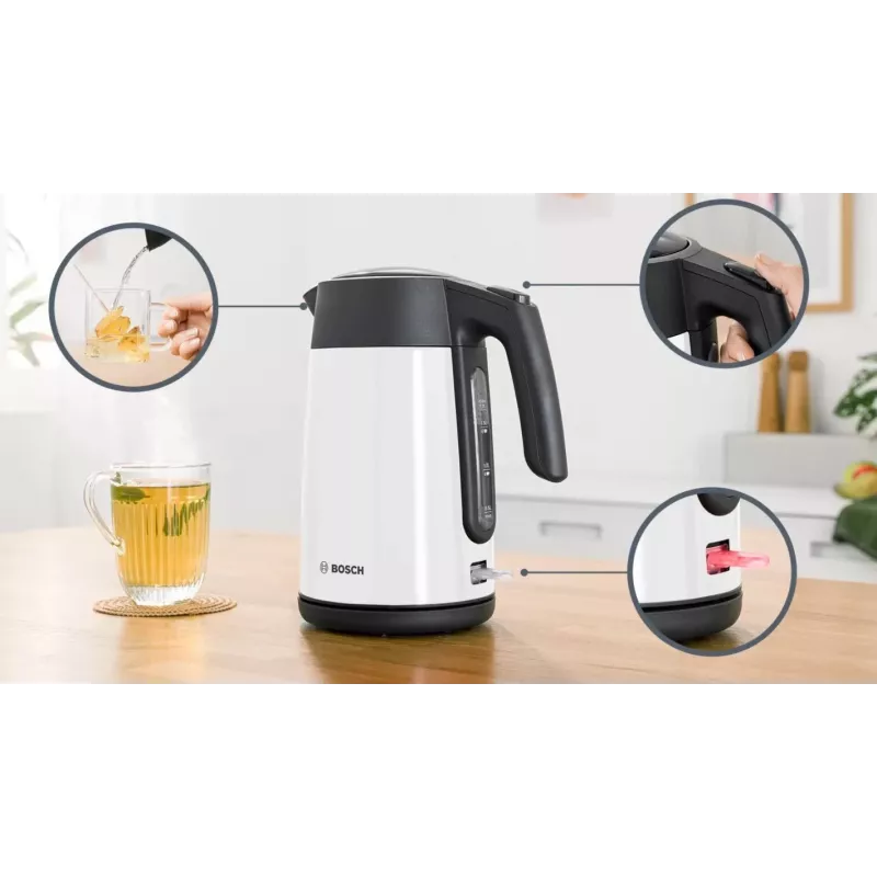 Hervidor Bosch TWK7L461 1,7 L 2400 W blanco