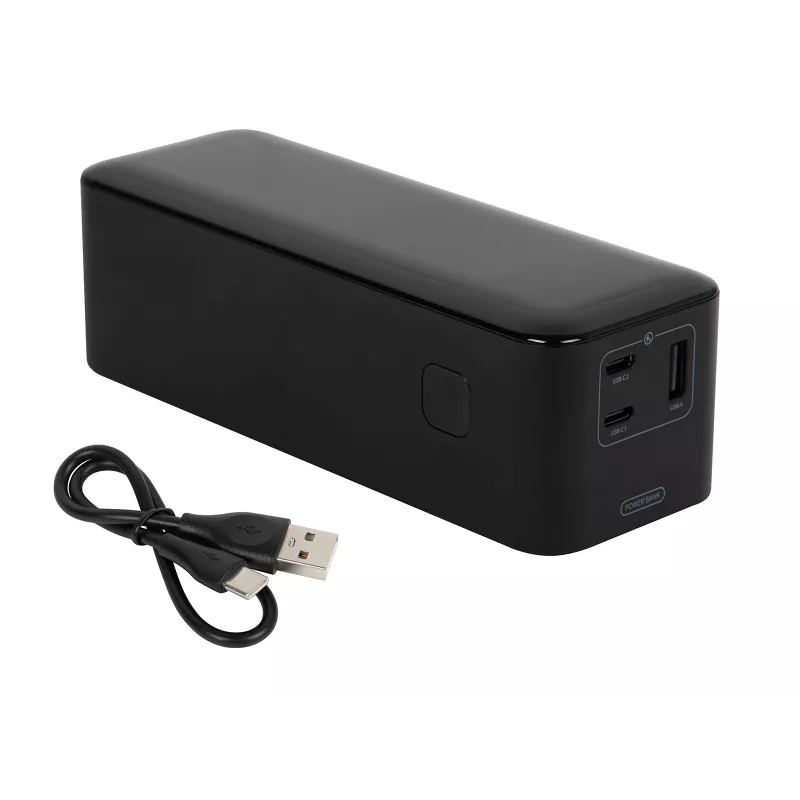 Batería externa BLOW AIR99.9 27000mAh PD 140W LCD — 2× USB‑C, 1× USB‑A, 27000 mAh, 140 W total