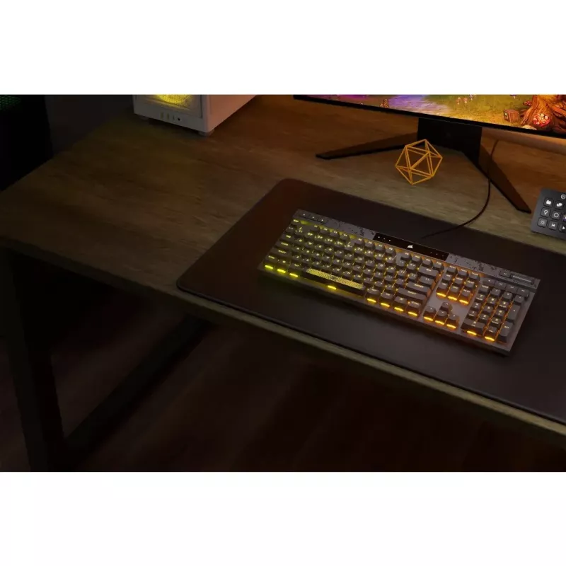 Teclado gaming Corsair K70 MAX USB alemán negro