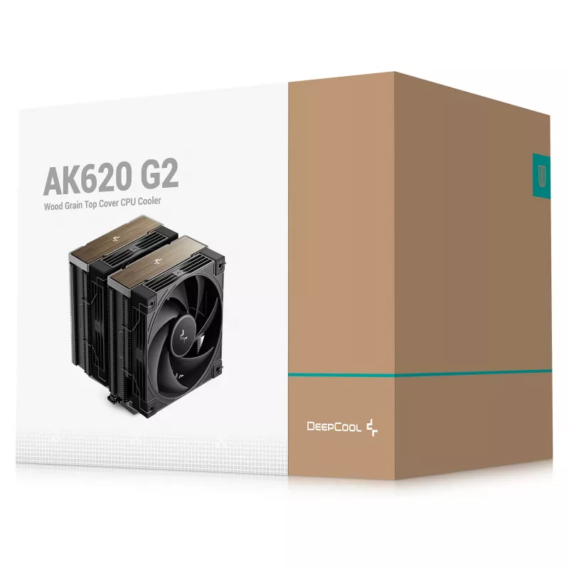 Disipador de aire DeepCool AK620 G2, ventilador de 120 mm, compatible con LGA1700/1200/115x y AM4/AM5, negro, 144×127×159 mm