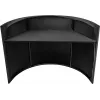 Soporte móvil para eventos Omnitronic 32000015 — soporte curvo portátil para altavoz/monitor, altura ajustable