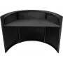Soporte móvil para eventos Omnitronic 32000015 — soporte curvo portátil para altavoz/monitor, altura ajustable