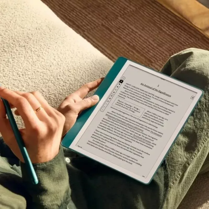 Amazon Kindle Scribe (2024) lector de libros electrónicos 64 GB, 10,2" sin reflejos, Wi-Fi, sin anuncios en la pantalla de bloqueo, con Premium Pen, Jade