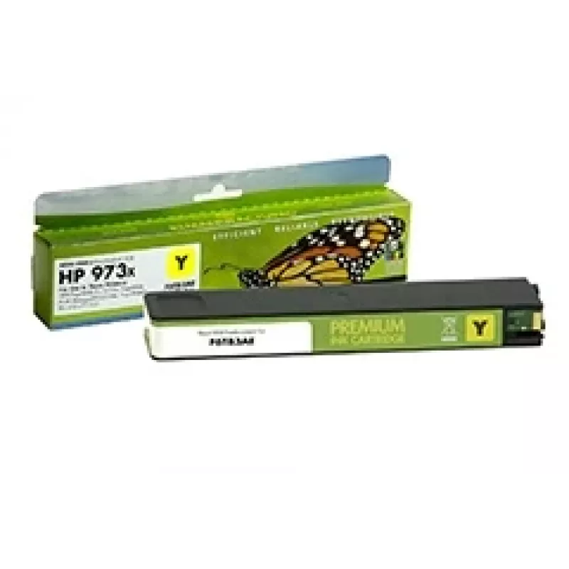 Compatible Static-Control HP Ink n.º 973X amarillo (F6T83AE) chip nuevo