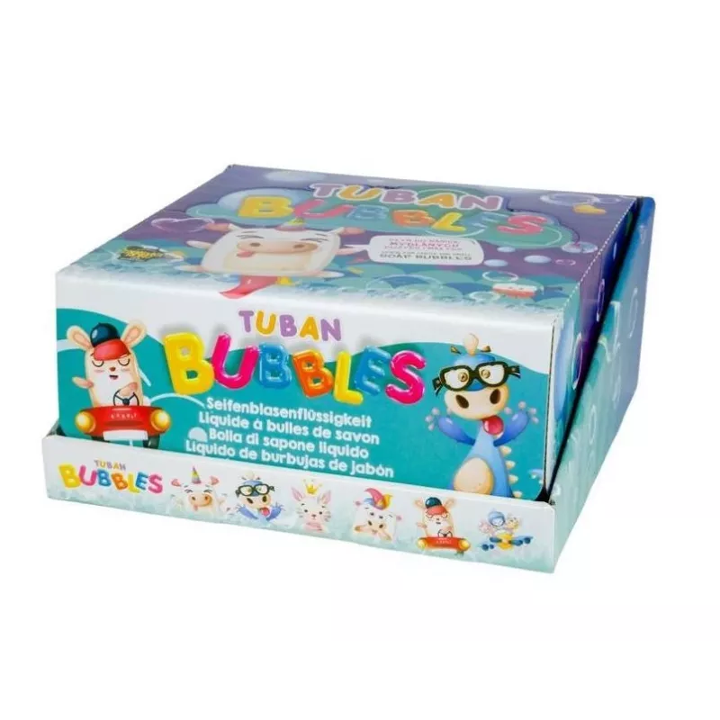 Set de pompas Tuban DISPLAY SMALL SOAP BUBBLES MIX 36 UDS. x 60 ml