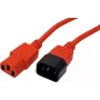 ROLINE 19.08.1525 cable de alimentación rojo 0,8 m acoplador C14 acoplador C13 (19.08.1525)