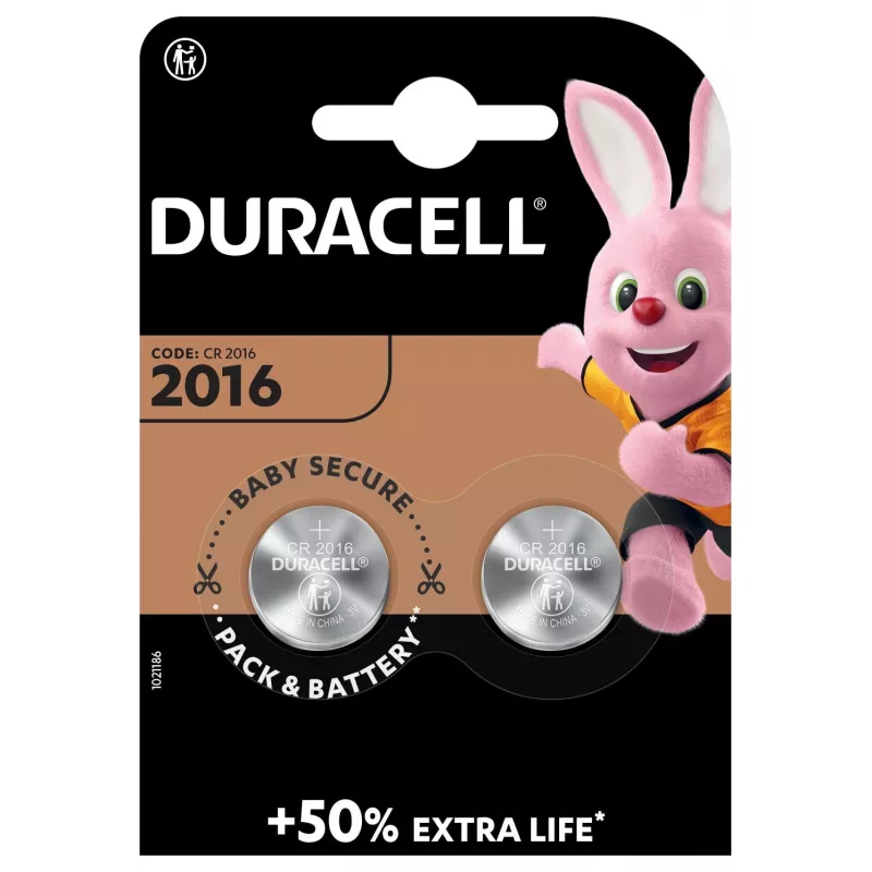 Duracell Pila de un solo uso 2016 CR2016 litio