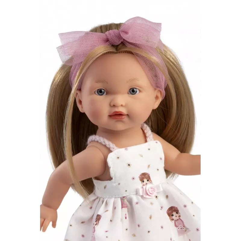Muñeca Llorens Valeria 28 cm – rasgos realistas, cuerpo blando, cabeza y extremidades de vinilo