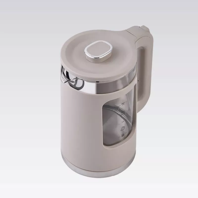 Maestro MR-065-BEIGE hervidor eléctrico 1,7 L, 2200 W, carcasa de cristal, beige