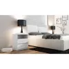 Topeshop M1 BIEL MAT mesita de noche 2 cajón(es) blanco