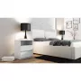 Topeshop M1 BIEL MAT mesita de noche 2 cajón(es) blanco