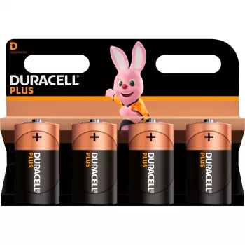 Duracell Plus NEW MN1300 LR20 Pila D Alcalina 1,5 V — pack de 4