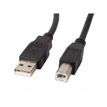 Cable USB Lanberg CA-USBA-10CC-0030-BK 3 m USB 2.0 USB B negro (CA-USBA-10CC-0030-BK)
