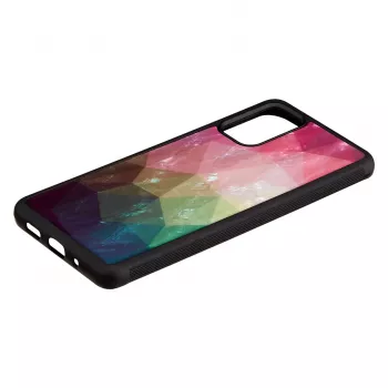 Funda para móvil iKins para Samsung Galaxy S20+ — diseño de flores acuáticas, negro