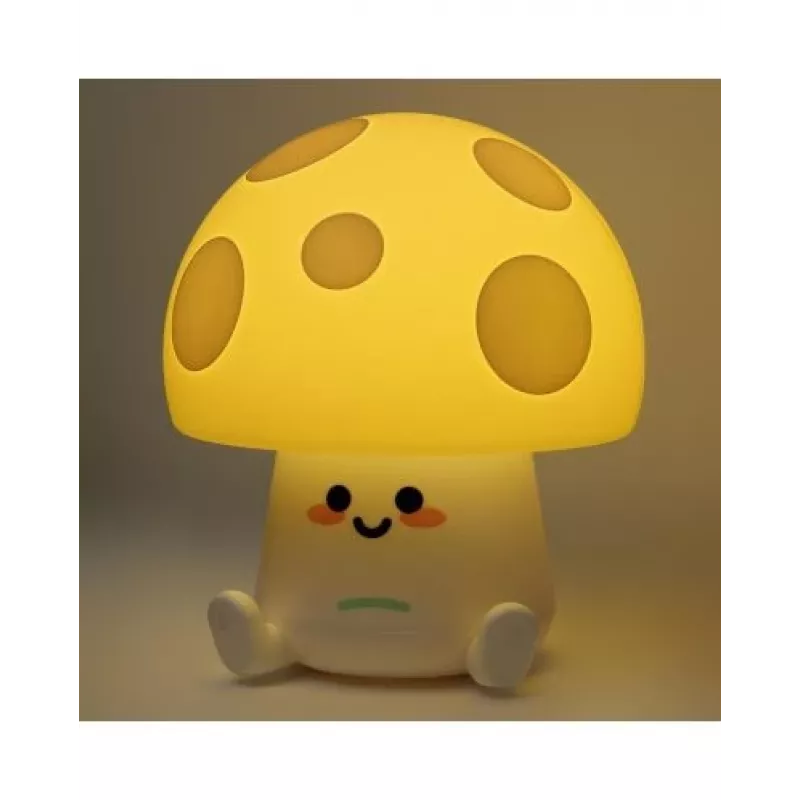 Lámpara de mesa Paladone Fun Guy Mushroom Light – lámpara de noche LED con forma de seta