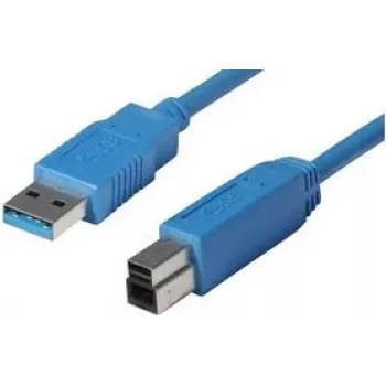 shiverpeaks BASIC-S cable USB 3.0, conector macho A - conector macho B 0,5 m, cable y conectores: azul, doble apantallado, máx. (BS77030)
