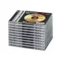 Caja doble jewel case para CD Hama estándar, pack de 10 2 discos transparente