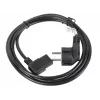 Cable de alimentación LANBERG CA-C13C-12CC-0018-BK, 2 m, conector hembra C13 a CEE7/7, negro, C13 en ángulo