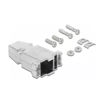Pasacables DeLOCK 66625 plata metal 30.8 mm de ancho 7.5 mm de alto