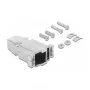 Pasacables DeLOCK 66625 plata metal 30.8 mm de ancho 7.5 mm de alto