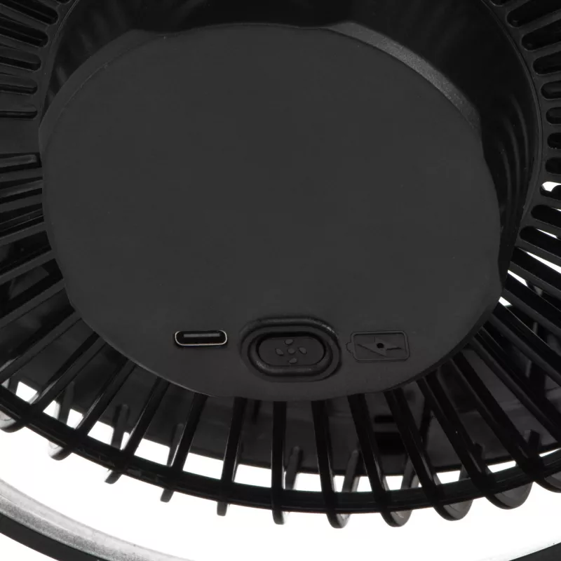 Ventilador de mesa con clip recargable Adler | AD 7342 | Ventilador de mesa | Negro | Diámetro 15,5 cm | Número de velocidades 3 | Oscilación | 5 W