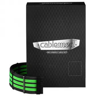 Kit de cables CableMod 12V-2x6 12VHPWR ModMesh C-Series Pro para alimentación PCIe CM-PCSR-16X2KIT-NKKLG-R-SS
