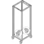 SCHROFF ruedas giratorias - SET RUEDAS GIRATORIAS 400KG 125D 4X (27230069)
