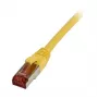 Cable de red RJ45 – CAT6 250 MHz – 5 m amarillo – S-STP (S/FTP) – TPE/LSZH (Superflex) – Synergy 21 –