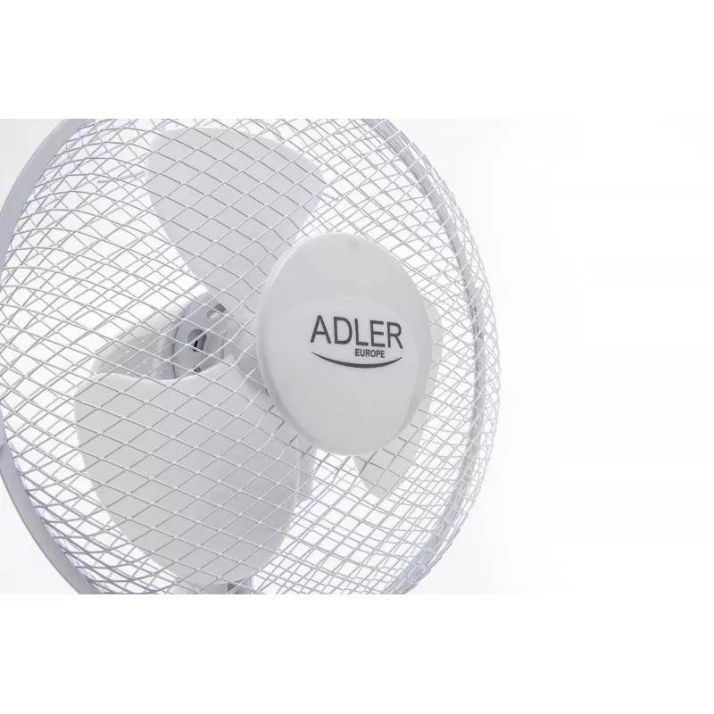 Adler | AD 7302 | Ventilador de mesa | Blanco | Diámetro 23 cm | Número de velocidades 2 | Oscilación | 60 W | No
