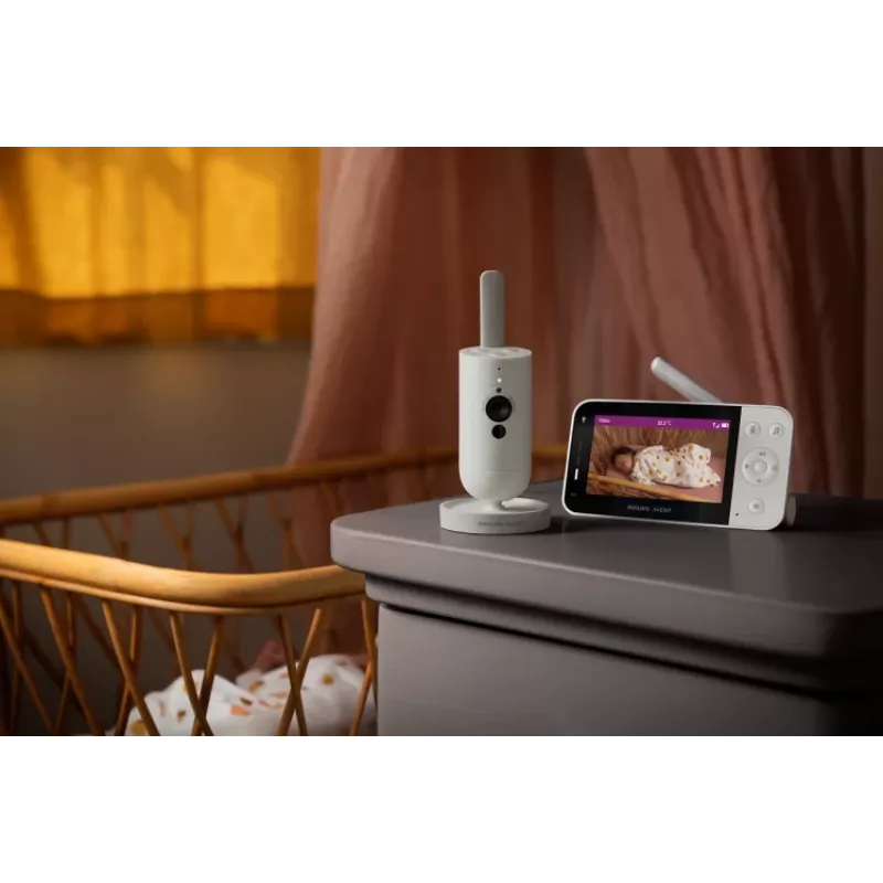 Philips AVENT SCD953/26 Videovigilante para bebés 400 m Wi-Fi Gris, Blanco