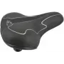 Sillín de bicicleta FISCHER Sillín de trekking elastómero negro/blanco con adaptación óptima al cuerpo