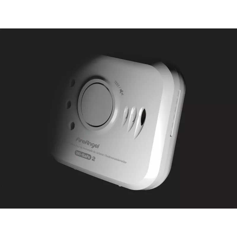 Detector de monóxido de carbono FireAngel NM-CO10X modelo con interfaz con interfaz cableada para seguridad del hogar