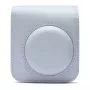 Funda compacta Fujifilm 4177081 blanca para Instax Mini 12 con correa de hombro