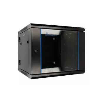 Caja rack Extralink 6U 600x600 AZH negra montaje en pared, abatible