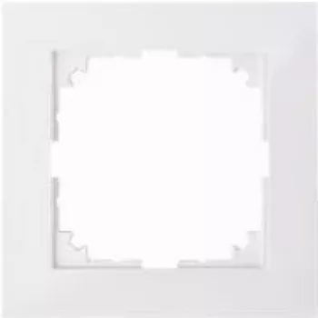 Placa de pared/Tapa de interruptor Merten MEG4010-3619 — blanco, termoplástico, sin tornillos, pack individual