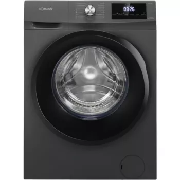 Lavadora secadora de libre instalación Bomann WAT7186 8 kg de lavado / 5 kg de lavado y secado, 1400 rpm, titanio negro
