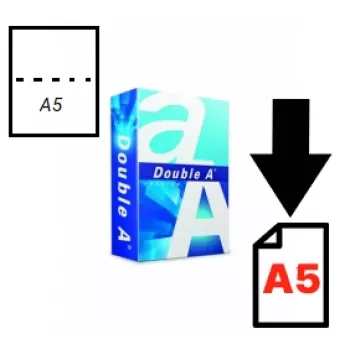 Papel Double A (categoría A), A5, 80 g, 500 hojas