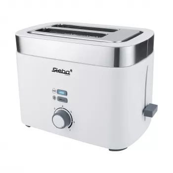 Tostadora Steba TO 10 BIANCO 2 ranuras 930 W plata blanco