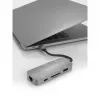 Hub USB Terratec Connect C8 USB 2.0 Type-C gris