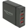 Cargador de pared USB DeLOCK 63974 universal negro AC interior