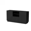 Cómoda Cama LIVERTI 150x42x78 cm, negro, aglomerado, 1 cajón