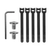 Organizador de cables bajo escritorio MACLEAN MC-105 W – Acero, blanco, carga máx. 5 kg, apto para grosor de mesa 0,5–50 mm
