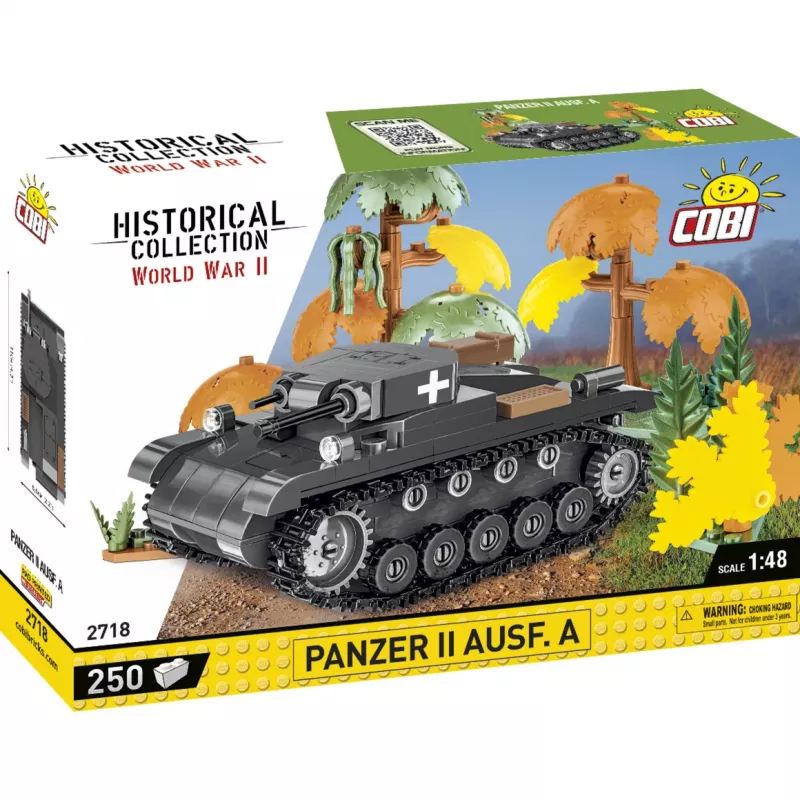 Set de construcción Cobi Panzer II Ausf. A — 250 piezas, negro