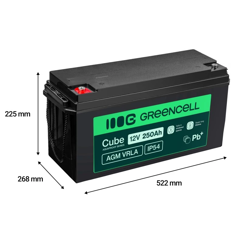 Batería AGM VRLA 12V 250Ah IP54