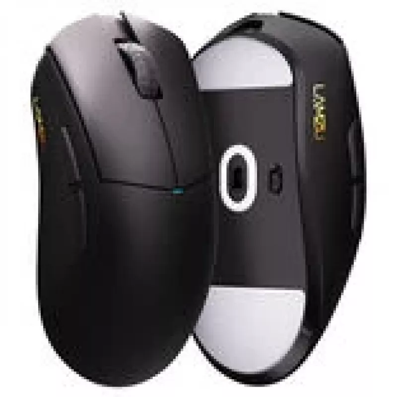 Ratón gaming Lamzu Paro Aurora — tasa de sondeo de 8 kHz, inalámbrico 2,4 GHz, negro
