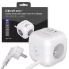 Regleta QOLTEC 52547 Power Cube 3 tomas AC, 2 USB-A, 1 USB-C PD 20W