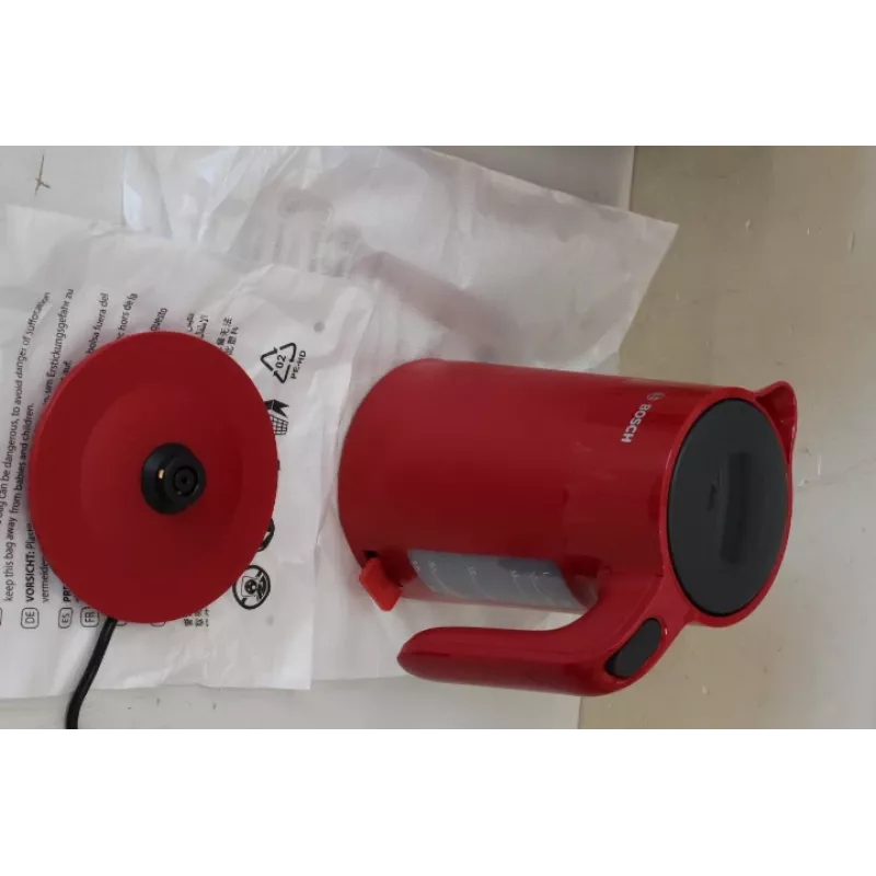 SALE OUT. | Hervidor Bosch | TWK2M164 MyMoment | Eléctrico | 2400 W | 1,7 L | Plástico | Base giratoria 360° | Rojo | EMBALAJE DAÑADO
