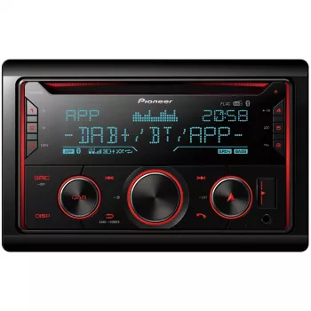 Receptor multimedia para coche Pioneer FH-S820DAB Negro 200 W Bluetooth